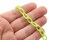 15.75 Inch Neon Green Plastic Oval Chain - 40cm chain - 13x8mm links